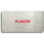 Accept Piktogram "PLAVČÍK" (160 × 80 mm) (stříbrná tabulka - barevný tisk bez rámečku) – Zbozi.Blesk.cz