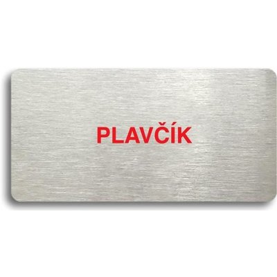 Accept Piktogram "PLAVČÍK" (160 × 80 mm) (stříbrná tabulka - barevný tisk bez rámečku) – Zbozi.Blesk.cz