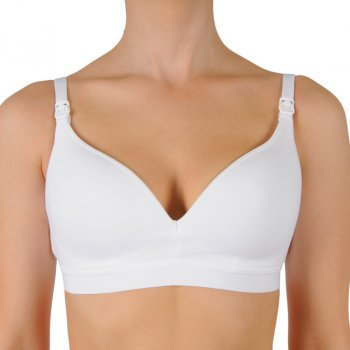 Dim white maternity bra