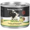 Konzerva pro psy Kennels Favourite krůta + ananas s kukuřičným olejem 200 g