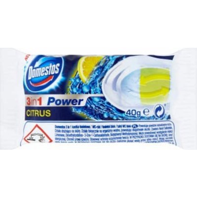 Domestos 3v1 Citrus WC náhradní blok 40 g – HobbyKompas.cz
