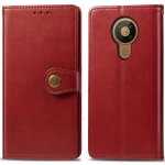 Forcell LEATHER BUCKLE Nokia 5.3 červené – Zboží Živě