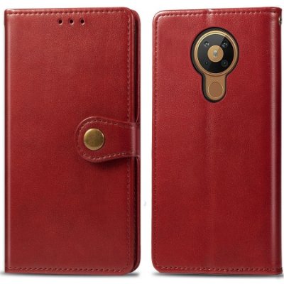 Forcell LEATHER BUCKLE Nokia 5.3 červené – Zboží Živě