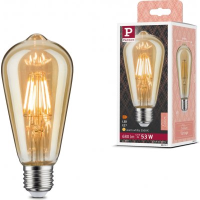 Paulmann E27 6,5W 825 LED rustikální ST64 zlatá 28717 – Hledejceny.cz