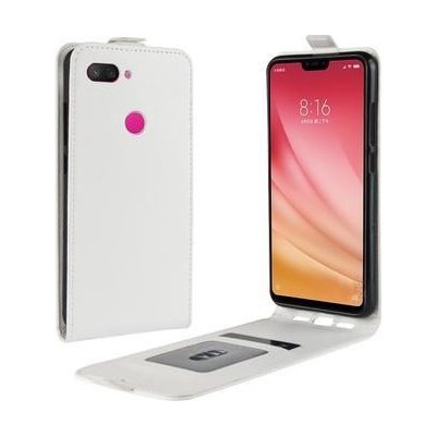 Pouzdro Crazy PU kožené flipové Xiaomi Mi 8 Lite - bílé – Zboží Mobilmania