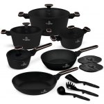 BERLINGERHAUS Sada nádobí s titanovým povrchem 15 ks Black Rose Collection BH-8363 – Zbozi.Blesk.cz