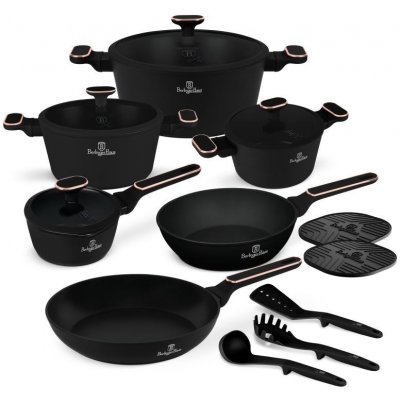 BERLINGERHAUS Sada nádobí s titanovým povrchem 15 ks Black Rose Collection BH-8363 – Zbozi.Blesk.cz
