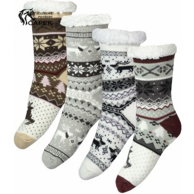 Horka Zimní ponožky TEDDY Bílá – Zboží Mobilmania