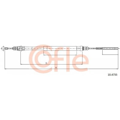 COFLE Tazne lanko, parkovaci brzda 10.4735