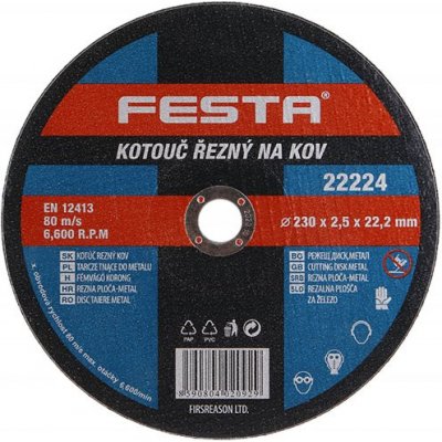 Festa Levior Kotouč řezný 230 x 2,5 x 22,2 mm 22224 – Zbozi.Blesk.cz