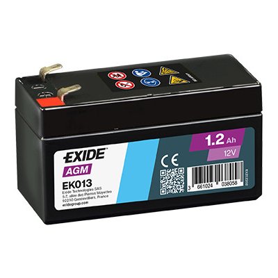 Exide Start-Stop AGM Auxiliary 12V 1,2Ah EK013 – Zboží Mobilmania