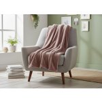 Mybesthome přehoz na křeslo mikrovláknový pléd ANDREA cihlová 70 x 160 cm – Zboží Dáma