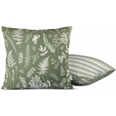 Darré V kapradinách s pruhem zelenobílý 70 x 90 cm – Zboží Mobilmania