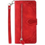 TopQ Xiaomi Redmi Note 13 Pro knížkové se zipem červené 131230 – Zboží Živě