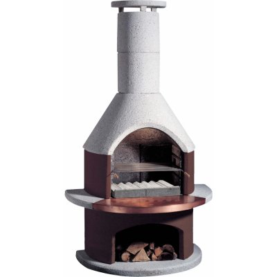 Buschbeck Zahradní grilovací krb Rondo hnědá/bílá – Zboží Mobilmania