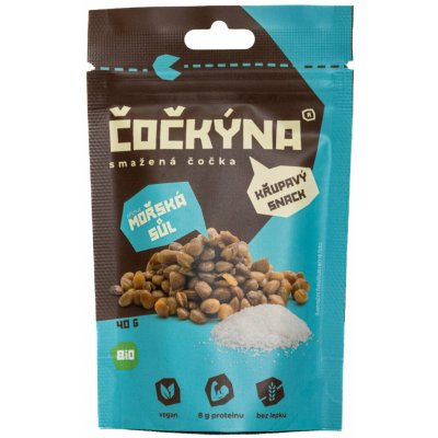 Čočkýna Smažená Čočka Bio mořská sůl 40 g – Sleviste.cz
