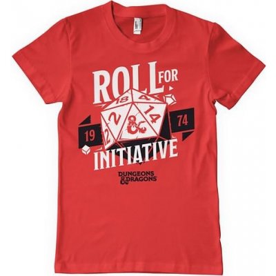 Imago tričko Dungeons & Dragons Roll For Initiative červené – Zboží Mobilmania