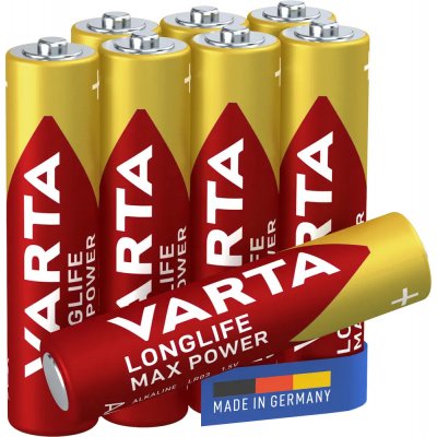 Varta Longlife Max Power AAA 8ks 4703101418 – Zboží Mobilmania