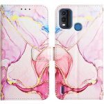VSECHNONAMOBIL 55125 ART MARBLE Peněženkový kryt Nokia G11 Plus ROSE GOLD – Zboží Živě