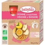Babybio pyré jablko pomeranč banán sáčky 4 x 90 g – Zboží Mobilmania