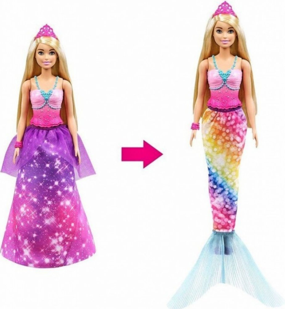 Barbie Dreamtopia panenka panák Ken s transformací 2v1 | Srovnanicen.cz