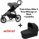 Thule Urban Glide 2 Grey Melange on Black 2021 + korbička – Zboží Mobilmania