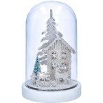Solight LED vánoční dekorace zasněžená krajina s domkem 18cm 10x LED 2x AAA 1V264 – Hledejceny.cz