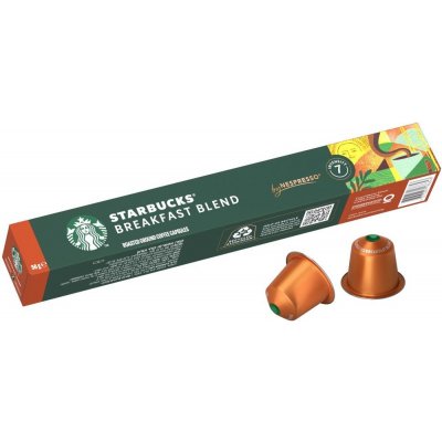 Starbucks Breakfast Blend by NESPRESSO Medium Roast Kávové kapsle 10 kapslí 56 g