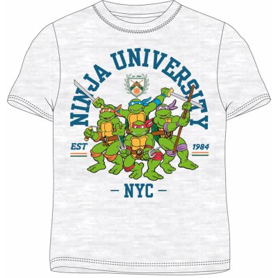 Želvy Ninja licence chlapecké tričko 5202061 světle šedý melír – Zbozi.Blesk.cz
