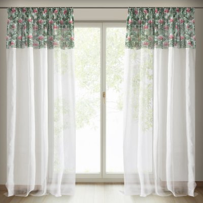 Takoy Závěs BOTANIC ze dvou druhů látky-HF-328689 | 140 x 250 cm – Hledejceny.cz