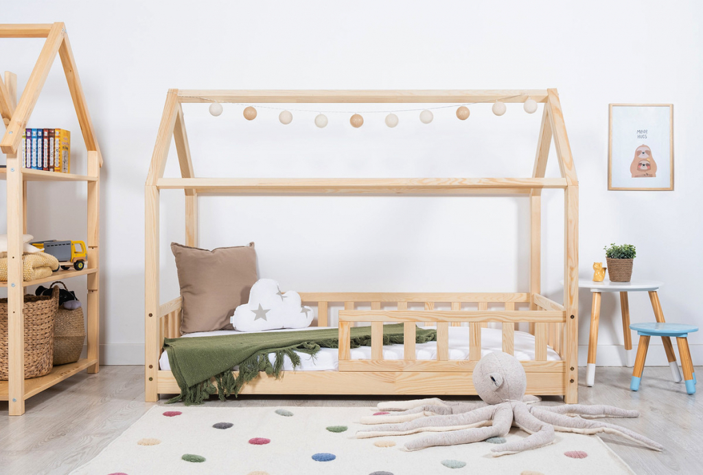 Ourbaby House bed Tea přírodní