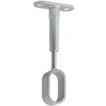 Walteco Držák ovalné šatní tyče 30x15 mm průběžný / seřiditelný poniklovaný 92197 – Zboží Mobilmania