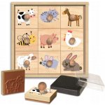 Créa Lign Dřevěná razítka s úchyty Farma 9 ks – Zboží Mobilmania