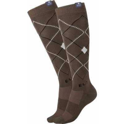 ELT Podkolenky Argyle pár green brown – Zboží Dáma