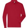 Pracovní oděv JAMES NICHOLSON Pánská pracovní snadno udržovatelná polokošile s dlouhým rukávem Červená