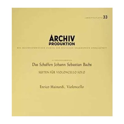 4 Johann Sebastian Bach: Suiten für Violoncello Solo LP – Hledejceny.cz