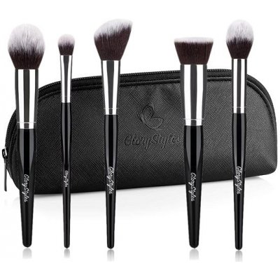 GloryStyles Sada štětců na obličej 5 ks + pouzdro – Zboží Dáma