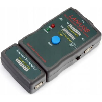 Gembird NCT-2 Ethernet kabel tester pro UTP, STP, USB – Hledejceny.cz