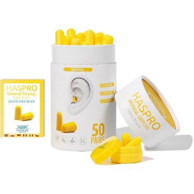 Haspro Multi špunty do uší žluté 50 párů – Hledejceny.cz