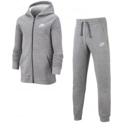 Nike Fleece Tracksuit Junior Boys carbon heather/dark grey/white