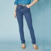Dámské džíny Blancheporte Strečové džíny pro malou postavu modré