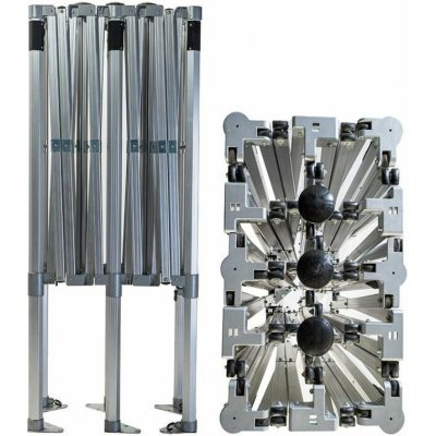 TENTino Konstrukce nůžkového párty stanu BIG HEXAGON 4x6 m / 6 noh EXTRA HIGH ROOF bez opláštění – Hledejceny.cz