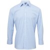 Pánská Košile Premier Workwear pánská bavlněná košile s dlouhým rukávem PR220 light blue