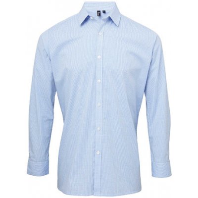 Premier Workwear pánská bavlněná košile s dlouhým rukávem PR220 light blue – Zboží Mobilmania