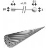 Bovden XLC lanko řadící SH-X18 1,25/2250mm + 2x nipl 4x4mm