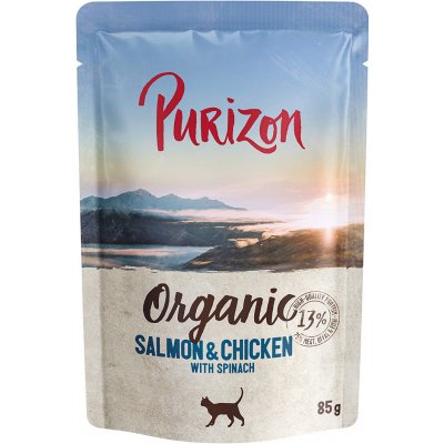 Purizon Organic losos a kuřecí se špenátem 6 x 85 g