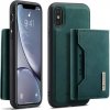 Pouzdro a kryt na mobilní telefon Apple Pouzdro AppleKing dG.MING 2v1 s odnímatelnou magnetickou peněženkou iPhone XS Max - zelené