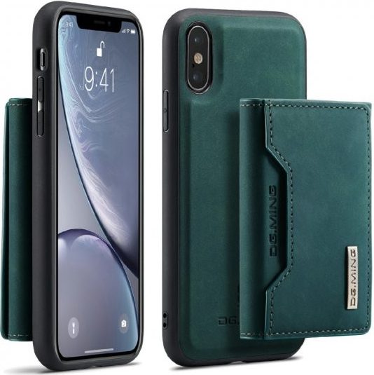 Pouzdro AppleKing dG.MING 2v1 s odnímatelnou magnetickou peněženkou iPhone XS Max - zelené