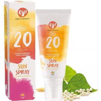 Eco Cosmetics Ey! opalovací krém ve spreji SPF20 BIO 100 ml