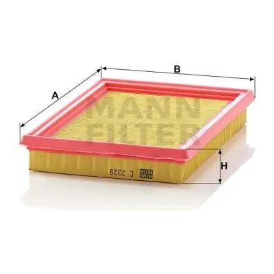 Vzduchový filtr MANN-FILTER C 2329 – Hledejceny.cz